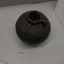 Antique Black Handmade 7.16'' Ceramic Vase, Decorative Pottery Vases Home Decor, Kitchen, Living Room, Bedroom Decor