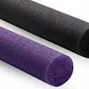 Pool Toys Swim Noodles Foam Pool Noodle Exercise Equipment Swimming Aid, Black, Purple ,2 Pieces