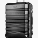 Carry on Luggage 22x14x9 Airline Approved with TSA Lock, 20 Inch Carry on Luggage with Wheels, Small Suitcase for Short Trips (Midnight Black)