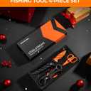 KastKing SteelStream Fishing Tool Set, Fishing Gear - Corrosion Resistant Fishing Pliers, Fillet Knife, Fishing Scissors, Fish Lip Gripper, Multi-Functional Jaw, Fishing Gifts for Men