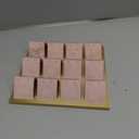 GemeShou Golden coated earring display stand for selling, velvet stud earring holder for jewelry display, Jewlery earring storage organizer tray, studs holder jewelry organizer【Earring holder- Velvet Pink】