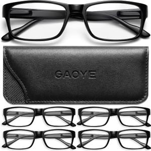 Gaoye Reading Glasses Men/Women, Eyeglasses, Blue Light Readers for Men/Women, Computer Eye Glasses, Cheaters, +0.5x