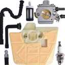 ALL-CARB Carburetor With Air Filter Replacement for Stihl MS360 MS340 360Pro MS350 034 036 Chainsaw Replace 1125 120 0651 C3A-S31A