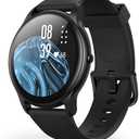AGPTEK Smart Watch for Women Men, 5ATM Waterproof Smartwatch for Android and iOS Phones, Fitness Tracker Watch with 100+ Sports Modes, Heart Rate Monitor Pedometer Sleep Monitor, Black