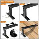 Foozet Ladder Extender Pro, Ladder Stabilizer High Strength, Ladder Leveler14.5”-18” Adjustable Height Range for Single and Extension Ladders,Step Ladder Leveler