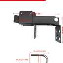 Chain Link Fence Double Gate Latch for 1-3/8" Gate Frame Chain Link Fence Gate Latch Residential Strong Arm Double Gate Latch for Metal Gate,The Minimum Distance Between Two Doors is 2 "