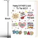 3 x Funny Father's Day Card Gift for Dog Dad, Fathers Day Card from Dog