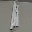 White Tension Curtain Rod for Windows 28 to 48 inch, Adjustable Expandable Pressure Spring Curtain Rod No Drilling, 7/8" Curtain Rod for Bedroom Doorway Closet Door