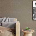 CRE8TIVE 24"x354" Large Size Tan Grasscloth Wallpaper Textured Wallpaper Stick and Peel Grasscloth Contact Paper Removable Self Adhesive Linen Fabric Brown Wallpaper for Bathroom Kitchen Home Decor