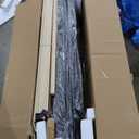 Rolanstar Bed Frame Twin Size with Charging Station, Bookcase Headboard Bed with LED Light and Sliding Doors, Platform Bed with Wooden Slats, No Box Spring Needed, Noise Free, Black