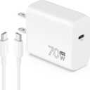 70W USB C Fast Charger for iPhone 17/Air/16/15 Pro Max, Type C Charger Block & 240W 6FT Cable - PD 3.0 Super Fast Charging for MacBook Air/Pro M2/M1, iPad Pro 13/12.9/11 inch, iPad 10th, Air 7/6, Mini
