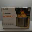 Solo Stove Bonfire 19.5" Smokeless Fire Pit with Removable Ash Pan | Portable Outdoor Fire Pit | Stainless Steel - Wood Burning Lightweight Fireplace | Ideal for 4-6 People, 20 lbs (Silver)