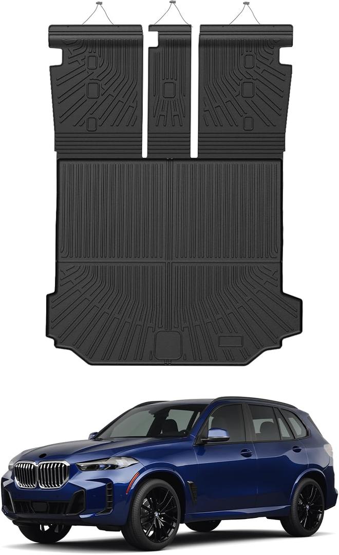 Mixsuper Cargo Liner with Backrest Mats for B M W X5 2019-2026 PHEV 5 Seats