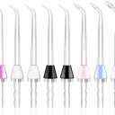 MySmile 10 PCS Replacement Jet Tips Oral Irrigator Nozzle Set - Compatible with Waterpik Water Flosser, Includes Classic, Periodontal Pocket and Plaque Seeker Tips