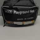 Kids Playground Climbing Cargo Net - 6.5 x 9.8Ft Kids Playground Safety Net,Polyester Double Layers Rope Bridge Net for Tree House and Outdoor AdventureRainbow