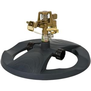 Melnor 65195AMZ Pulsating Lawn Sprinkler with Weighted Base- Adjustable Spray Pattern - Waters Up to 85' Diameter - Durable All-Metal Construction - Easy Unit-to-Unit Connections