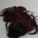 N NAYASA Burgundy Wigs with Bangs Wine Red Ombre Wigs for Women Long Layered Wigs with Dark Roots Synthetic Heat Resistant Wigs for Daily Party Use