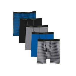 Hanes Men's Value Pack Assorted Boxer Briefs, 6 Pack, M
