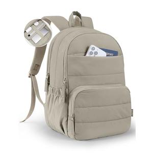 Uselike Travel Backpack for Women, 15.6 Inch Laptop Backpack, Quilted College Bookbag, Cute Work Backpacks, Water Resistant