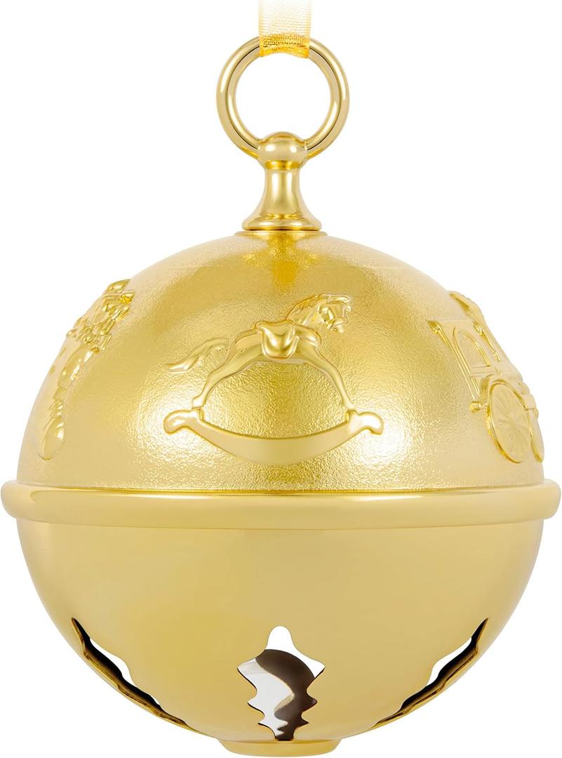 Hallmark Keepsake Christmas Ornament 2023, 50th Anniversary Ring in The Season Special Edition Metal Bell