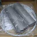 Lampshades Set of 2, 13" Top x 13" Bottom x 10" High Drum Lampshade,Traditional Lamp Shade, Assembly Required, Medium-sized Lampshades for Table Lamp, Floor Lamp, Bedside Lamp, Gray