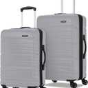 Samsonite Evolve SE Hardside Expandable Luggage with Spinners | Titanium | 2PC SET (Carry-on/Medium)