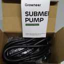 GROWNEER 550GPH Submersible Pump 30W Fountain Water Pump, 2000L/H, with 7.2ft High Lift, 3 Nozzles for Aquarium, Fish Tank, Pond, Hydroponics, Statuary, Pool