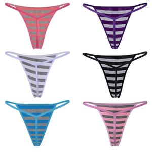 Closecret Cotton G-string, Women Panties Simple Thongs Lightweight Multi-Pack G-string&T-back size S-m