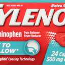 Tylenol, Pain Reliver Extra Strength Easy to Swallow, 24 Count, BBD 06/2028