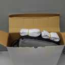 Sunolga 2 Pack Door Draft Stopper Filled with Glass Beads & Cotton, 20 Inches Removable Machine Washable Sound Proof Under Door Draft Blocker with Anti-Abrasion Bottom for Door and Window, Black (Gray)