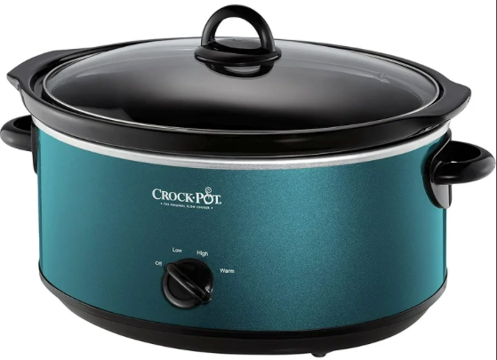 Crock-Pot 7 Quart Oval Manual Slow Cooker, Stainless Steel (SCV700-S-BR), Versatile Cookware for Large Families or Entertaining
