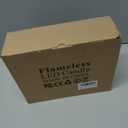 Pack of 3 Black Regular Textured LED Flameless Flickering Battery Operated Candles with Remote and Timer, Real Wax Pillar Candles for Festival Wedding Halloween Christmas Home Party Decor