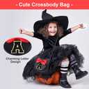 Toddler Purse Gifts for Girls, Little Girl Purse Kids Wallet Crossbody Bag Birthday Gifts for 3-8 Year Old Girl (Black-black Initial)