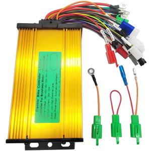 Electric Bike Scooter Brushless Controller 36V 48V 60V 72V 26-33A 500W-800W Sine Wave