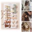 16 Pcs Hair Clips for Girls with Bows Butterfly Flower,2" Fully Lined Alligator Clips and Barrettes,Handmade Hair Accessories for Baby Toddler Young Kids School Age Girls Gifts (fall winter)