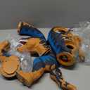 24" Large Dinosaur Toys for Kids 3-5, Big Dinosaur Tyrannosaurus rex Figure Toy with 10+ Dinosaurs Belly Storage, Gliding Wheels, Lights Sounds & Mist Spray  T-Rex that eats Toy for Boys Gift (Blue)