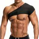 Shoulder Brace, Rotator Cuff Support Brace and Arm Sling for Pain Relief, Shoulder Compression Sleeve for Preventing Strains and Dislocation, Adjustable Fits Left and Right Arm for Men & Women, with Magnetic Therapy to Promote Blood Circulation