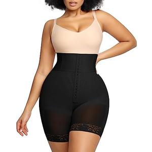 SHAPELLX High Waisted Body Shaper Shorts Shapewear for Women Tummy Control Thigh Slimming Slip Shorts Butt Lifting Shapewear, XL