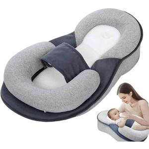 Lounger Pillow for Infant Cushion Reflux Breastfeeding Pillow, Bottle Feeding, Tummy Time