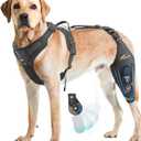 Dollephi Dog Knee Brace for Torn acl hind Leg with Adjustable Hinge Stabilizer, Dog Back Brace for Osteoarthritis, Dog Leg Brace Support for Cruciate Ligament Injury, Recovery After（Left Leg, L)
