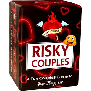 RISKY COUPLES - Super Fun Couples Game for Date Night: 150 Dares & Questions for Your Partner. Romantic Anniversary & Valentines Gifts. Card Game for Couple