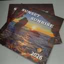 2 x 2026 Wall Calendar,Calendar 2026, November 2025 - December 2026, Wall Calendar Sunset, 12" x 24" Opened,Full Page Months Thick & Sturdy Paper for Calendar Organizing & Planning