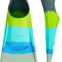 Gintenco Swim Fins, Kids Swim Training Fins for Lap Swimming, Travel Size Flippers with Mesh Bag, Silicone Swimming Fins for Kids Teens Adults Women Men (XS(KIDS 13-1.5), CH03)