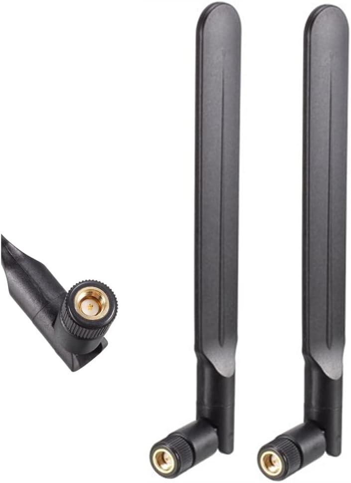 2-Pack 4G LTE Antenna 10dBi SMA Male Inner pin Cellular Antenna for 4G LTE Wireless CPE Router Hotspot Cellular Gateway Industrial IoT Router Trail Camera Game Camera Outdoor Security Camera