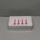 100 pcs Church Candles with Drip Protectors for Devotional Candlelight Vigil Service, Unscented White 5" H X 1/2" D, No Smoke, Shabbat, Praye