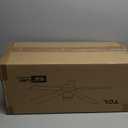 TCL 52" Ceiling Fan with Lights, Silver Flush Mount, 5 Blade Low Profile, 6 Speeds DC Reversible, Dimmable, Modern for Bedroom, Living Room and Garage