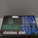 100FT Garden Hose, 304 Stainless Steel Water Hose, Flexible with a 10-Mode Nozzle Sprayer, No Kink, Lightweight, Puncture Proof, Ideal for Yard, Lawn, Outdoor