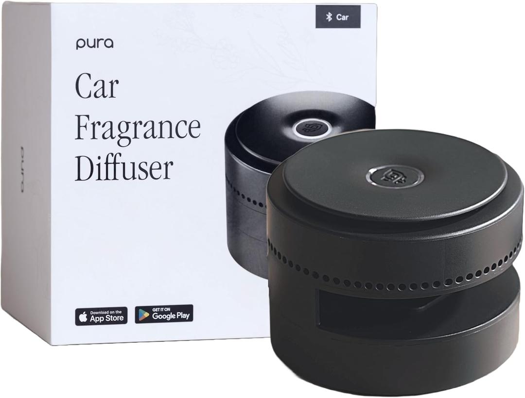 Pura Car Diffuser - Smart Car Aroma Diffuser with USB-C Cable for Luxury Fragrances - Auto Start & Start - Adjustable Fragrance Intensity - Fragrances Sold Separately