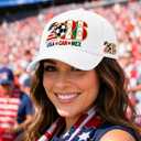 Embroidered Trucker hat for Women Men Baseball Hat Adjustable Unisex Cotton for Soccer Supporters