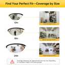 18" Acrylic Half Dome Convex Traffic Safety Mirror 180 Degree Driveway & Warehouse Blind Spot Security Mirror for Retail Stores, Parking Garages, Schools, and Hospitals (1, 18 Inch)